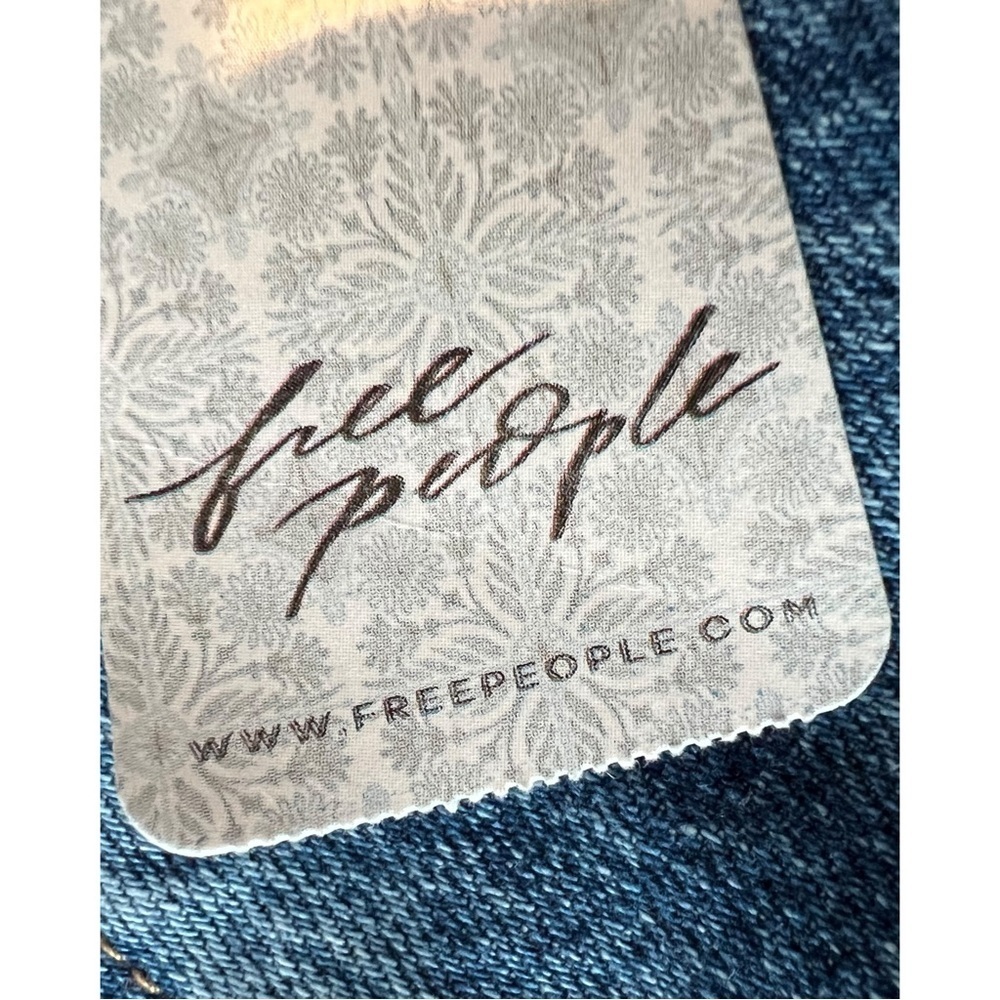 Nwt Free People Florence Ranch Sherpa Lined Denim Western Coastal Cowgirl Vest - Picture 9 of 14